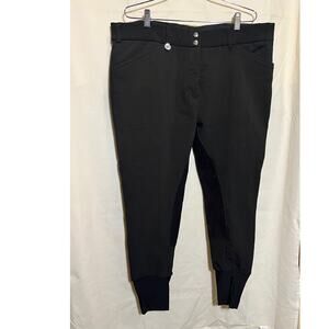 Ladies Full Seat Riding Breeches by Bradley -- Soft Shell, Black, Size 40